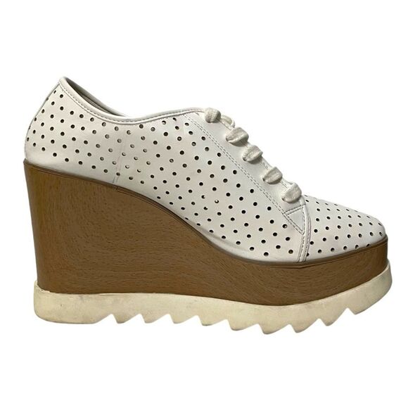 STEVE MADDEN Unfazed Perforated Wedge Oxfords 7 - Picture 5 of 12